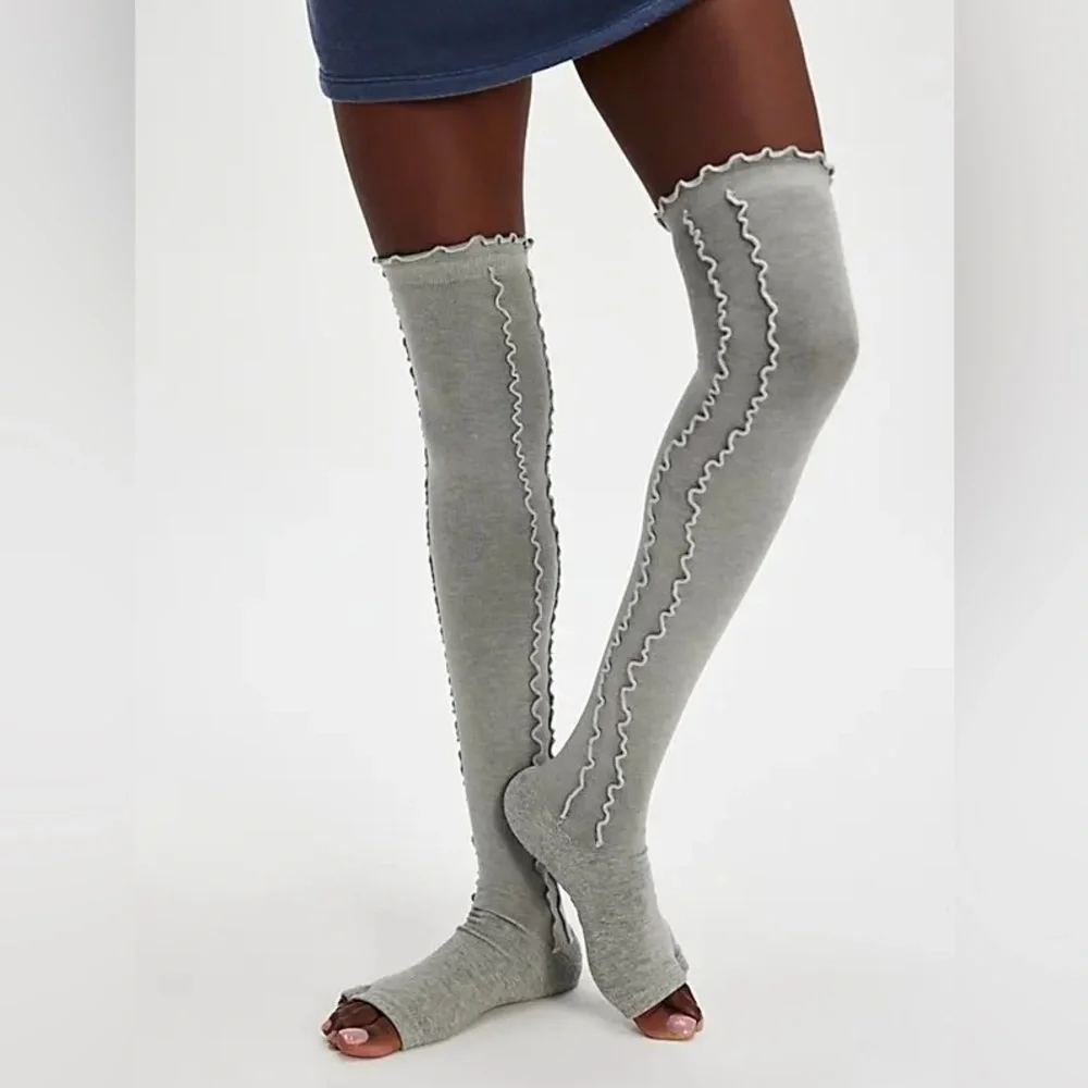 Free People Ruffle Over-the-knee Socks